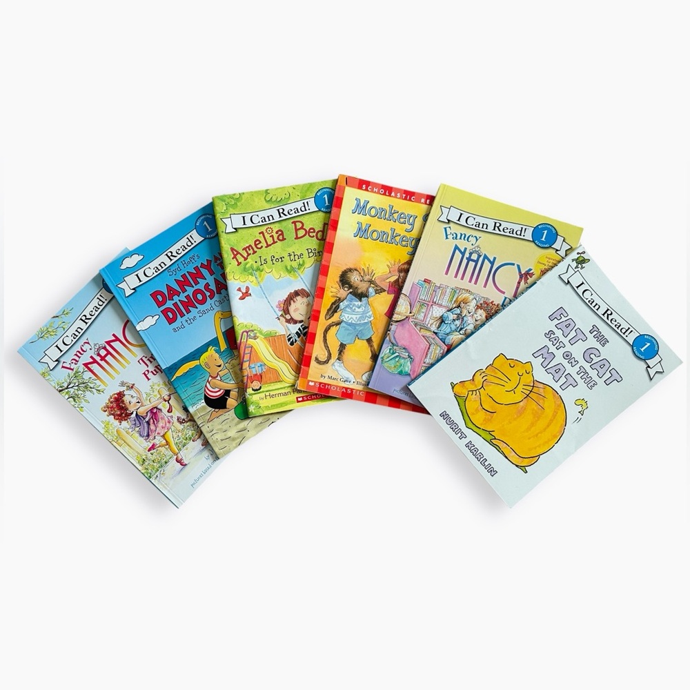 Level 1 I Can Read Books Lot of 6 Fancy Nancy Amelia Bedelia Danny Dinosaur